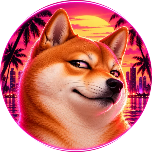 Inudacity logo: a smug orange shiba giving the side-eye inside a neon-pink circle, placed right next to his own name.
